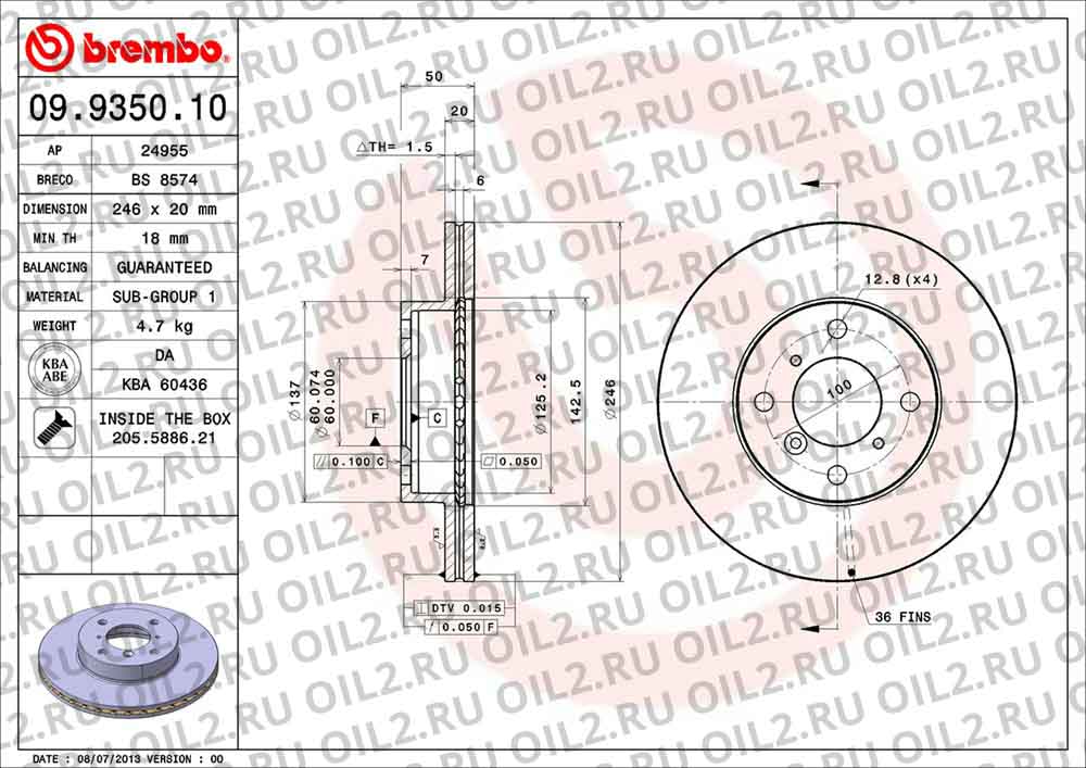  BREMBO 09.9350.10. .