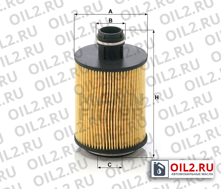 Габаритный чертеж MANN HU 7004/1 x Габаритный чертеж MANN HU 7004/1 x