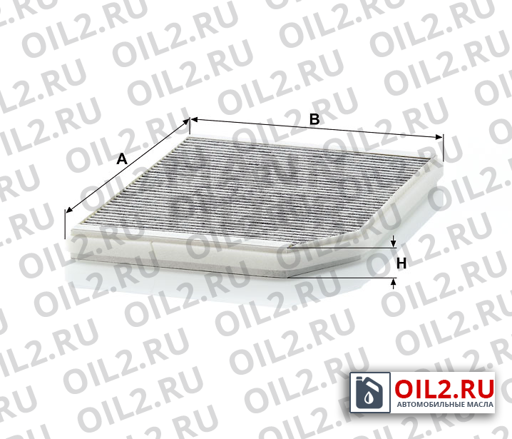 Габаритный чертеж MANN CUK 2525 Габаритный чертеж MANN CUK 2525