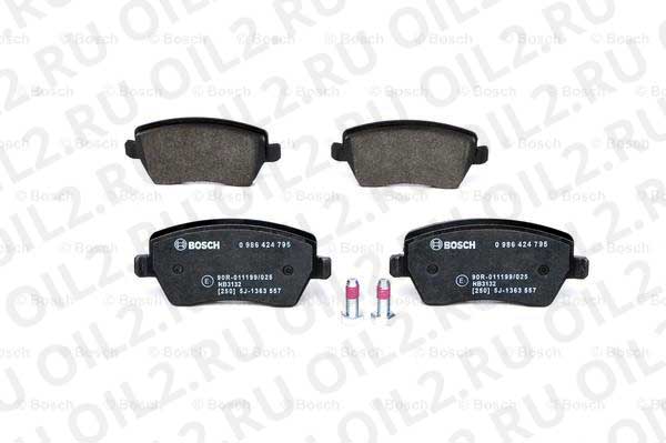 набор тормозных колодок; фронт (Bosch 0986424795). Фотогаллерея. набор тормозных колодок; фронт (Bosch 0986424795). Фотогаллерея.