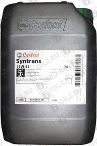 Купить Трансмиссионное масло CASTROL Syntrans 75W-85 20 л.