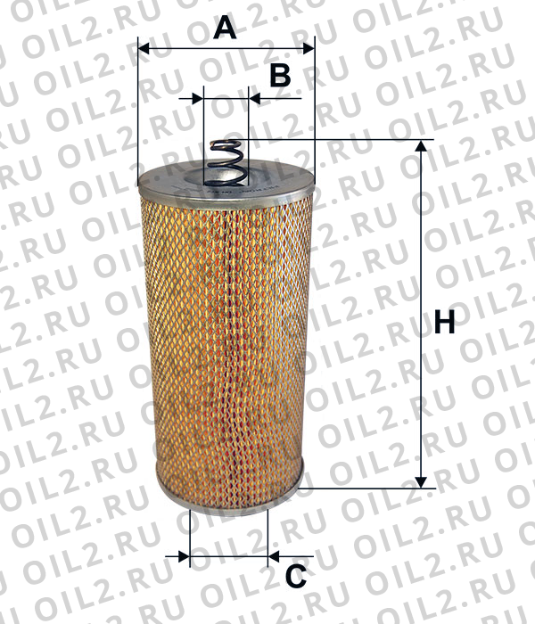 Габаритный чертеж Фильтр FILTRON OM 514 Габаритный чертеж Фильтр FILTRON OM 514