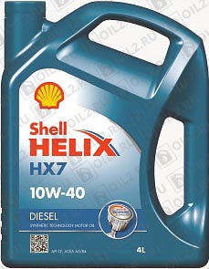  SHELL Helix HX7 10W-40 4 .