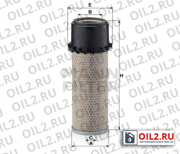 Габаритный чертеж MANN CF 923 Габаритный чертеж MANN CF 923