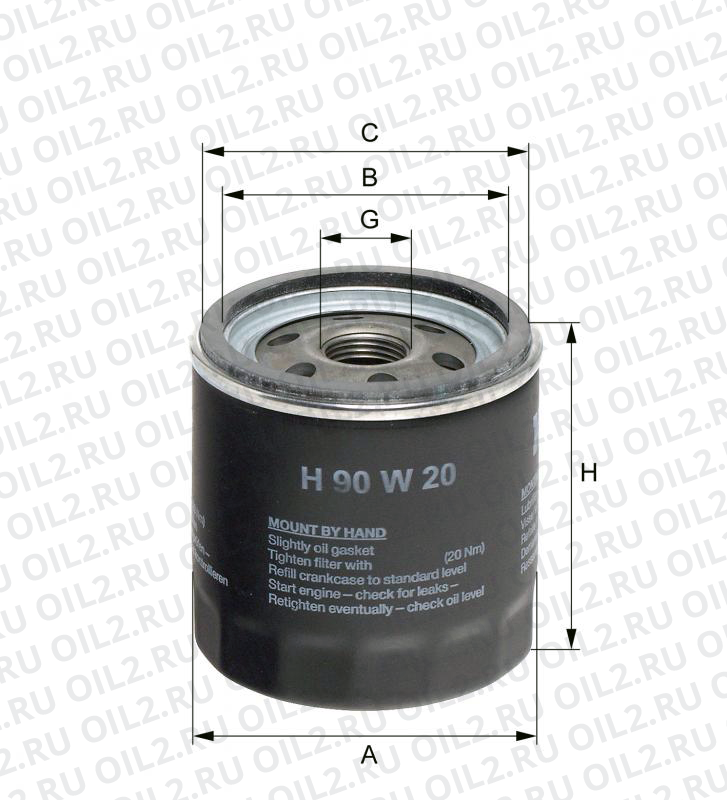 �������� ������ Hengst H90W20. ���� ������.