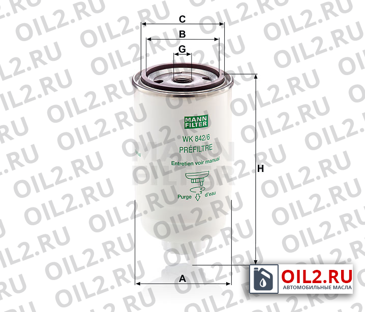 ���������� ������ MANN WK 842/6