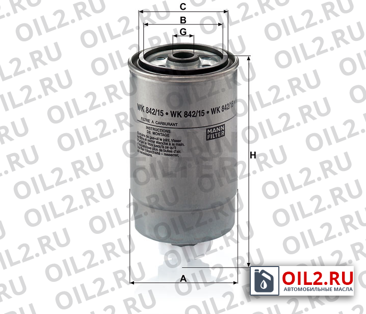 ���������� ������ MANN WK 842/15