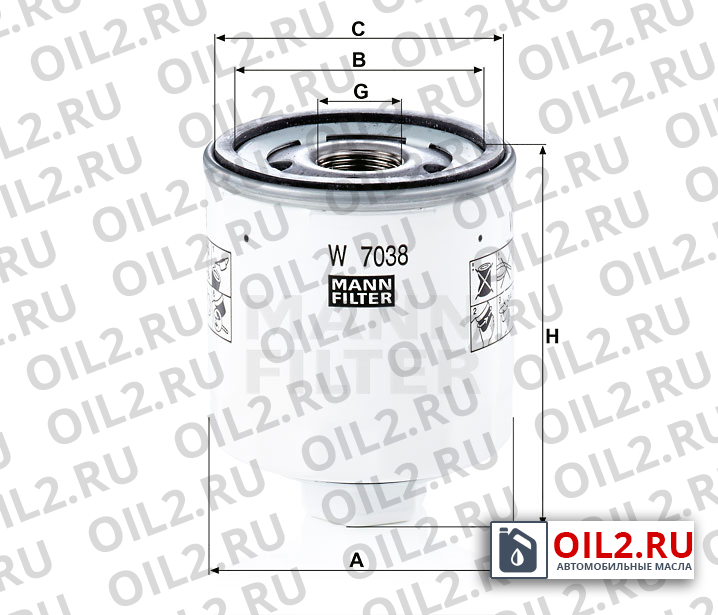   MANN W 7038