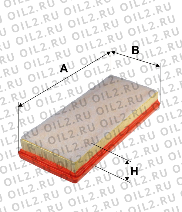 Габаритный чертеж Фильтр FILTRON AP 195/2 Габаритный чертеж Фильтр FILTRON AP 195/2