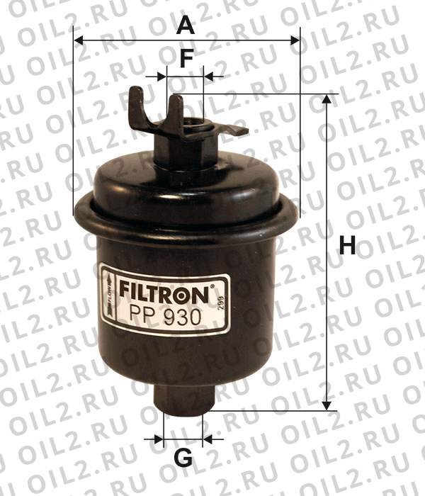 Габаритный чертеж Фильтр FILTRON PP 930 Габаритный чертеж Фильтр FILTRON PP 930