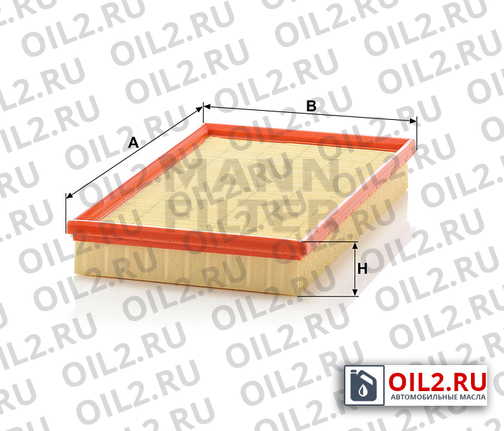 Габаритный чертеж MANN C 31 101 Габаритный чертеж MANN C 31 101