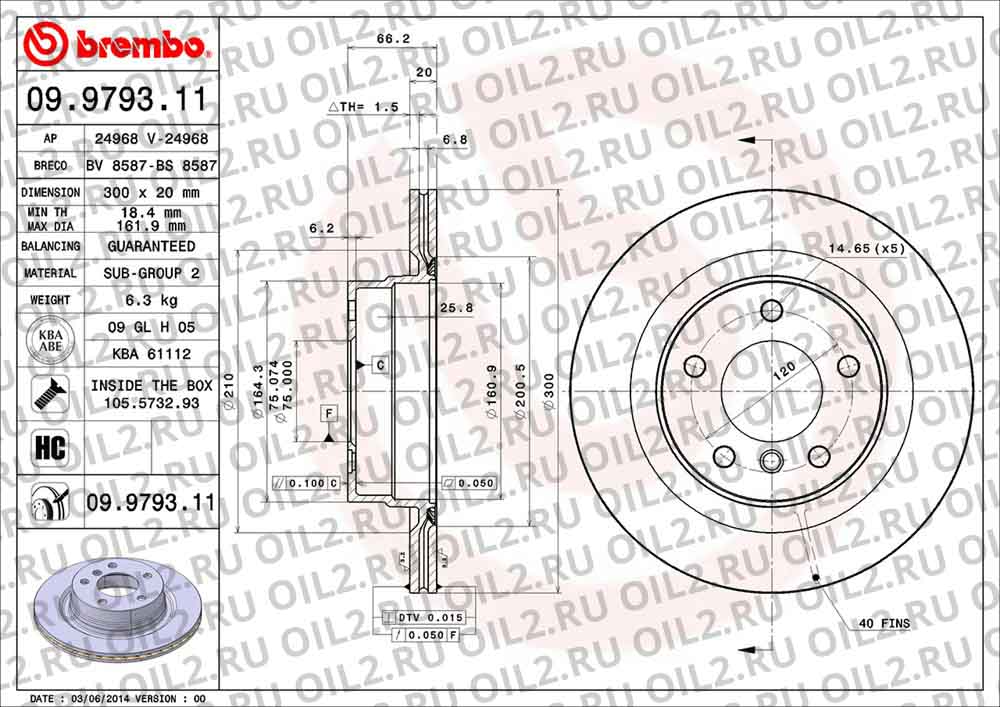  BREMBO 09.9793.11. .