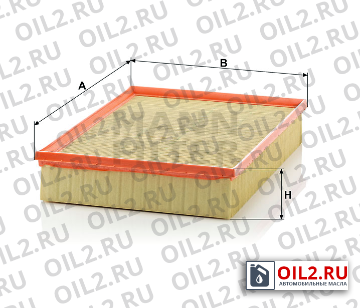 Габаритный чертеж MANN C 34 200 Габаритный чертеж MANN C 34 200