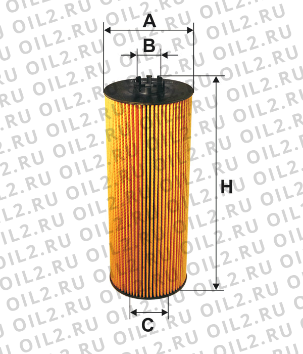 Габаритный чертеж Фильтр FILTRON OE 651 Габаритный чертеж Фильтр FILTRON OE 651