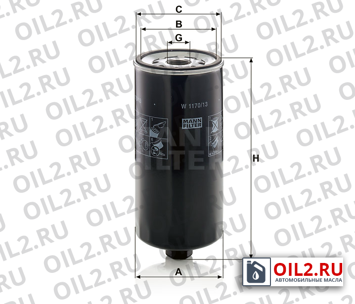 ���������� ������ MANN W 1170/13