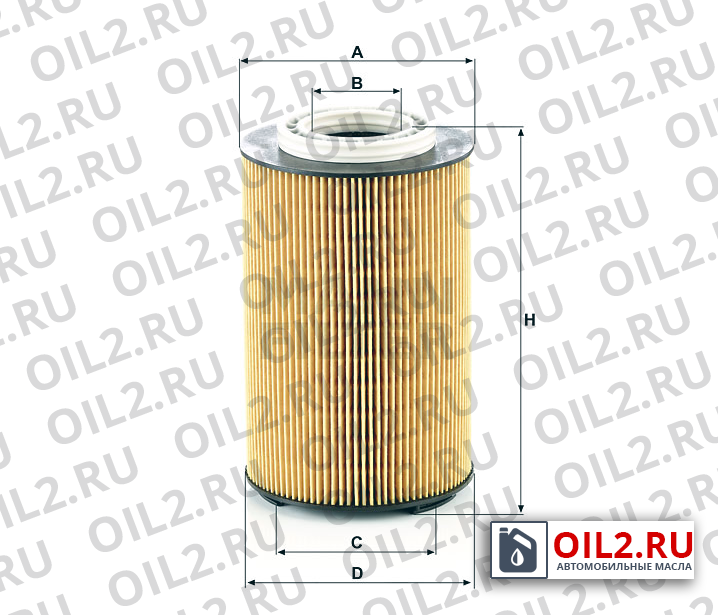 Габаритный чертеж MANN HU 1291/1 z Габаритный чертеж MANN HU 1291/1 z