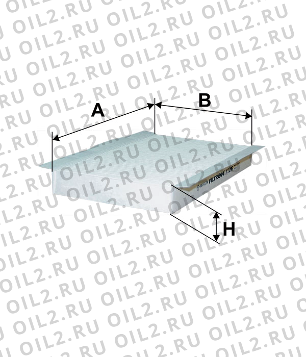 Габаритный чертеж Фильтр FILTRON K 1296 Габаритный чертеж Фильтр FILTRON K 1296