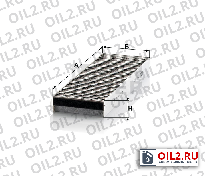 Габаритный чертеж MANN CUK 3023-2 Габаритный чертеж MANN CUK 3023-2