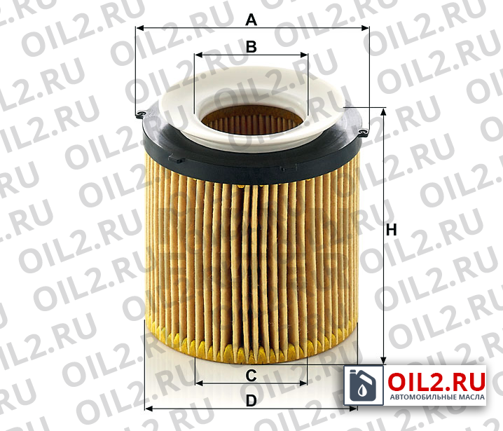 Габаритный чертеж MANN HU 8002 x KIT Габаритный чертеж MANN HU 8002 x KIT