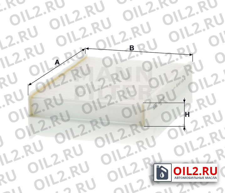 Габаритный чертеж MANN CU 26 006 Габаритный чертеж MANN CU 26 006