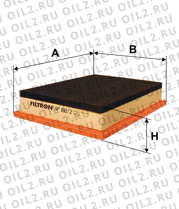 Габаритный чертеж Фильтр FILTRON AP 192/2 Габаритный чертеж Фильтр FILTRON AP 192/2