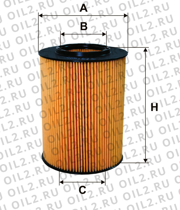Габаритный чертеж Фильтр FILTRON OE 676 Габаритный чертеж Фильтр FILTRON OE 676