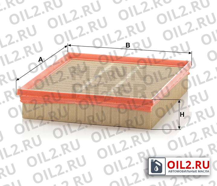 Габаритный чертеж MANN C 25 135 Габаритный чертеж MANN C 25 135