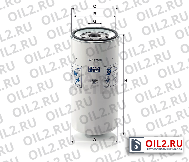 ���������� ������ MANN W 1170/9