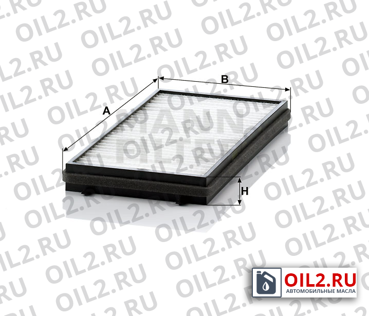 Габаритный чертеж MANN CU 3124-2 Габаритный чертеж MANN CU 3124-2