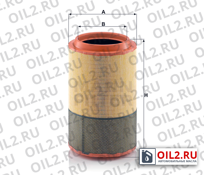 Габаритный чертеж MANN C 27 1050 Габаритный чертеж MANN C 27 1050