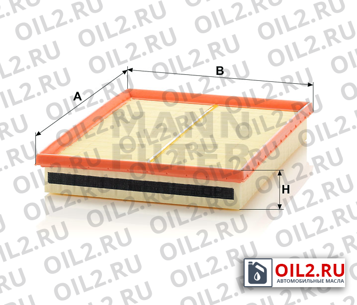 Габаритный чертеж MANN C 30 138/1 Габаритный чертеж MANN C 30 138/1