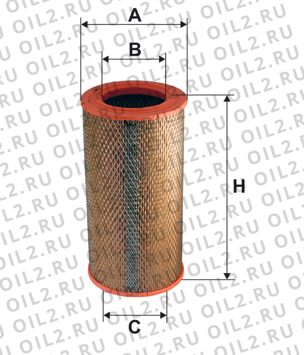 Габаритный чертеж Фильтр FILTRON AR 233 Габаритный чертеж Фильтр FILTRON AR 233