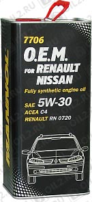 MANNOL 7706 O.E.M. for Renault Nissan 5W-30 1 . 
