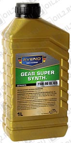 пїЅпїЅпїЅпїЅпїЅпїЅ Трансмиссионное масло AVENO Gear Super Synth 75W-90 GL 4/5 1 л.