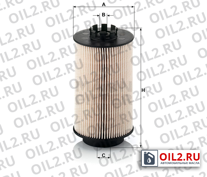 Габаритный чертеж MANN PU 1059 x Габаритный чертеж MANN PU 1059 x