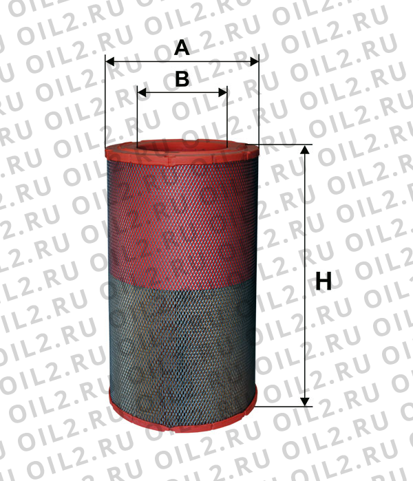 Габаритный чертеж Фильтр FILTRON AR 350/5 Габаритный чертеж Фильтр FILTRON AR 350/5