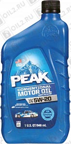 ������ PEAK Conventional Motor Oil 5W-20 0,946 .