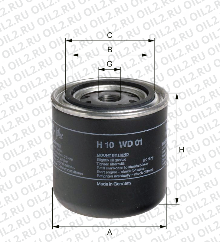 ������   Hengst H10WD01