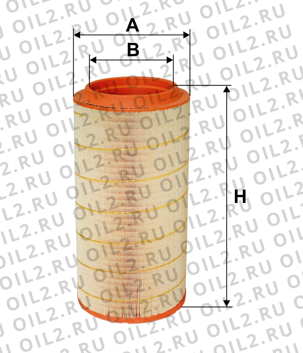 Габаритный чертеж Фильтр FILTRON AM 446/10 Габаритный чертеж Фильтр FILTRON AM 446/10