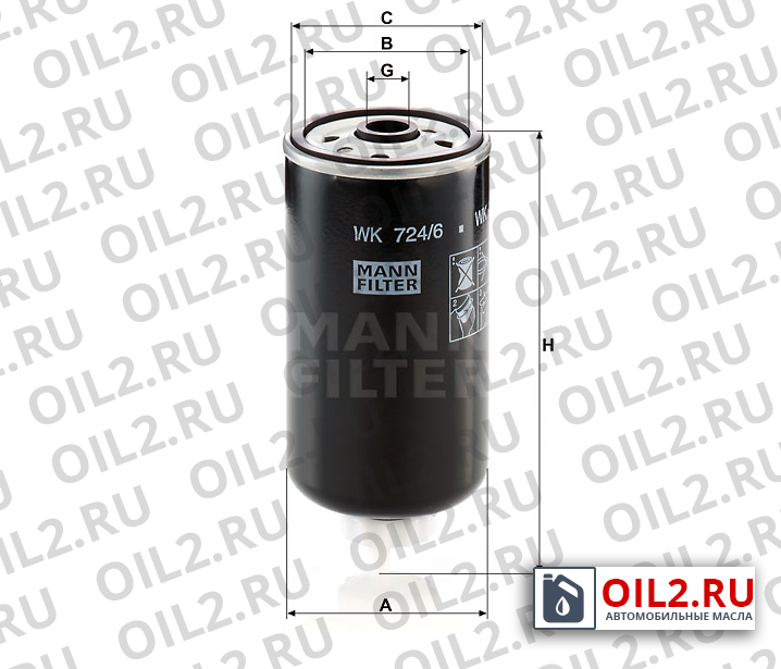 ���������� ������ MANN WK 724/6