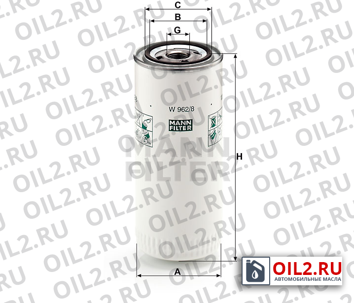 ���������� ������ MANN W 962/8