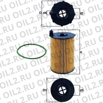 Габаритный чертеж Mahle OX 420D ECO Габаритный чертеж Mahle OX 420D ECO