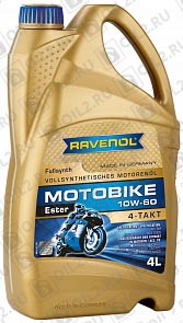 ������ RAVENOL Motobike 4-T Ester 10W-60 4 �.