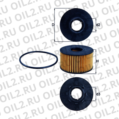 Габаритный чертеж Mahle OX 191D ECO Габаритный чертеж Mahle OX 191D ECO