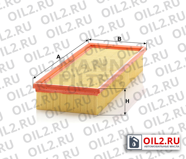 Габаритный чертеж MANN C 39 161 Габаритный чертеж MANN C 39 161