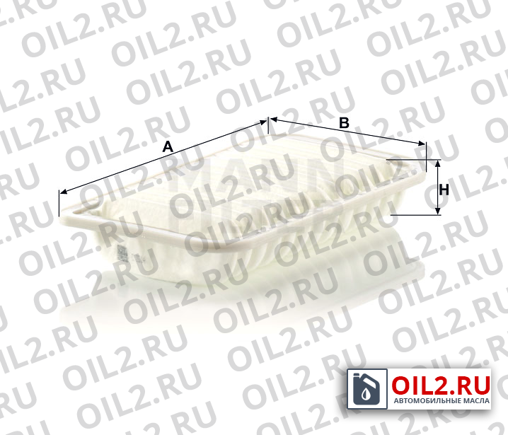 Габаритный чертеж MANN C 2514 Габаритный чертеж MANN C 2514