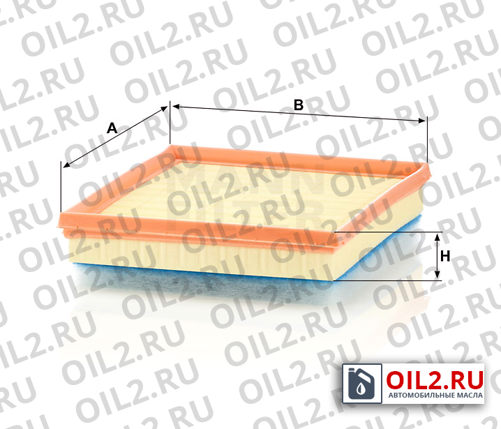Габаритный чертеж MANN C 24 017 Габаритный чертеж MANN C 24 017