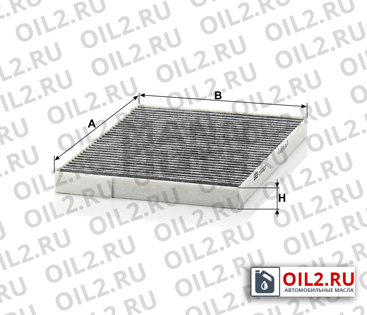 Габаритный чертеж MANN CUK 2620 Габаритный чертеж MANN CUK 2620