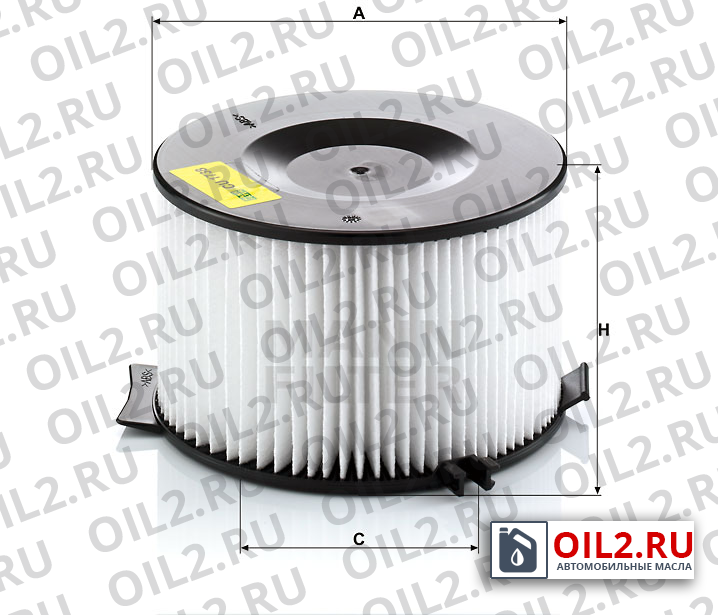 Габаритный чертеж MANN CU 1738 Габаритный чертеж MANN CU 1738