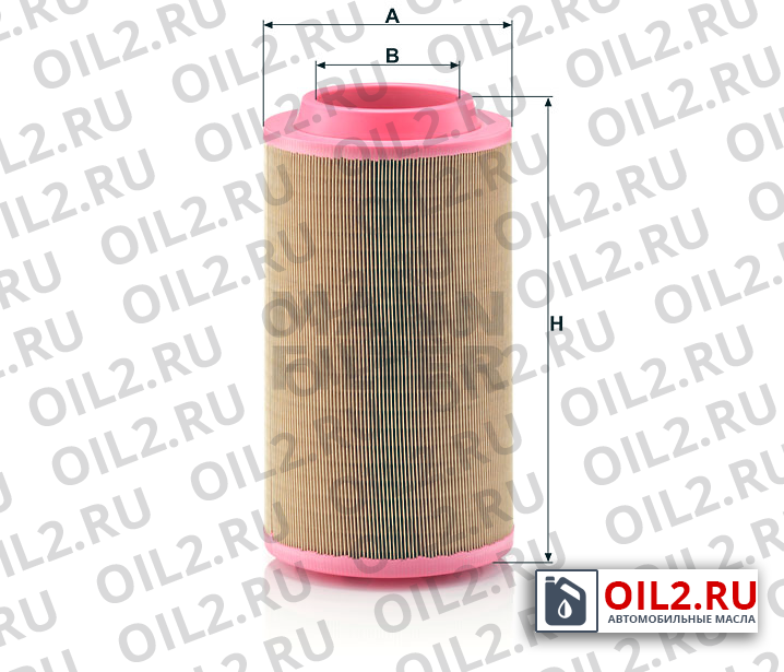 Габаритный чертеж MANN C 23 610 Габаритный чертеж MANN C 23 610